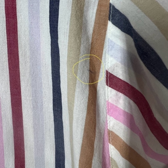 Xirena Womens Multicolor Stripe Le Marais Channing Button Up Shirt Size Small - Picture 8 of 8